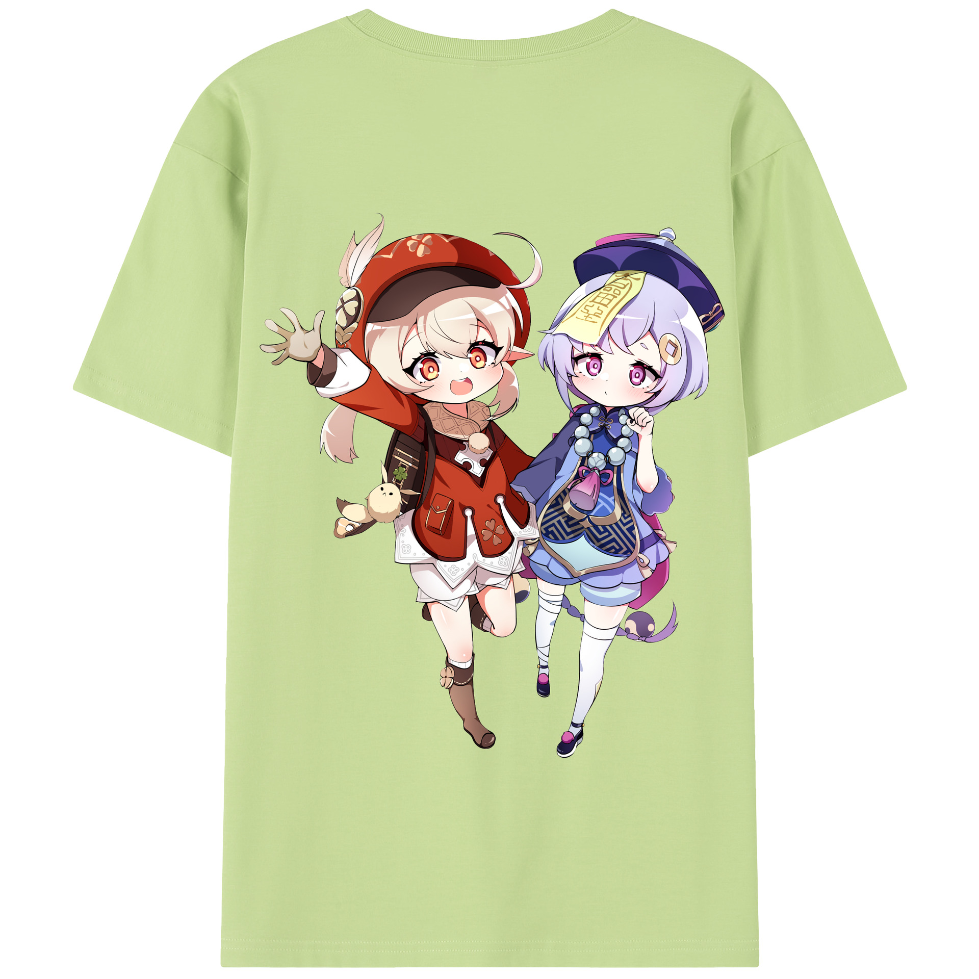 げんし神 七七 なな  genshin Nana 綿100％半袖Tシャツ（背面プリント）